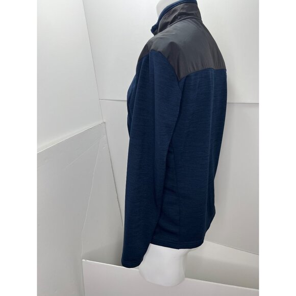 Orvis Men Performance Jacket Medium M Blue Full Zip Fleece Lined Hiking Outdoors - Picture 6 of 10